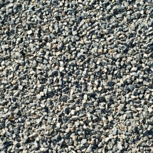 Sharply angled small grey stones.