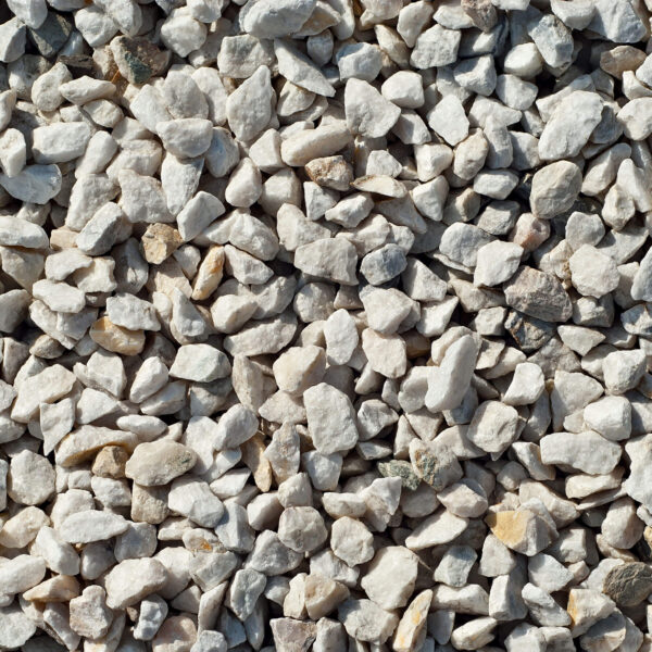 A variety of small, light coloured stones.